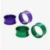 Acrylic Purple & Green Tunnel Plug 4 Pack -Hoodies And Sweaters Shop 11791293 hi