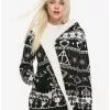 Harry Potter Horcrux Fair Isle Sherpa Girls Open Cardigan 1 Harry Potter Horcrux Fair Isle Sherpa Girls Open Cardigan -Hoodies And Sweaters Shop 12047241 hi