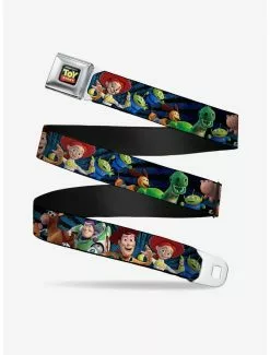 BUCKLEDOWN Disney Toy Story Characters Running Seatbelt Belt