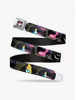 BUCKLEDOWN Disney Alice In Wonderland The Cheshire Cat Scenes Seatbelt Belt