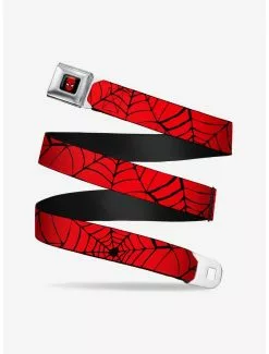 BUCKLEDOWN Marvel Spiderman Spiderweb Seatbelt Belt