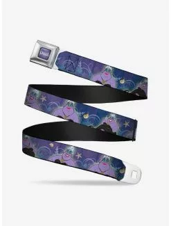 BUCKLEDOWN Disney The Little Mermaid Ursula Poses Shells Ivy Bubbles Seatbelt Belt