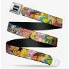 BUCKLEDOWN Buckle-Down Nickelodeon 90s Rewind Character Mash Up Collage Seatbelt Belt -Hoodies And Sweaters Shop 12790664 hi