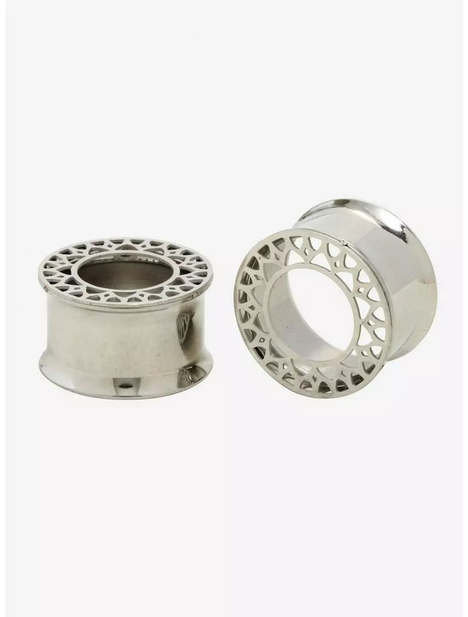 Steel Mandala Double Flare Plug 2 Pack 3 Steel Mandala Double Flare Plug 2 Pack