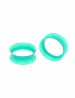 Kaos Softwear Emerald Earskin Eyelet Plug 2 Pack