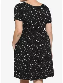 Crescent Moon Babydoll Dress Plus Size -Hoodies And Sweaters Shop 15172071 av2