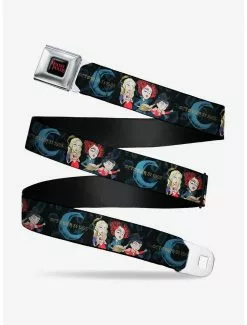 BUCKLEDOWN Disney Hocus Pocus Sanderson Sisters Group Pose Black Blues Seatbelt Belt