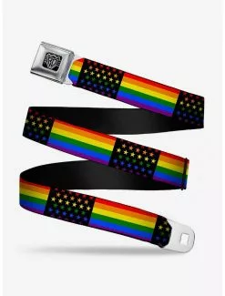 BUCKLEDOWN American Pride Flag Seatbelt Belt
