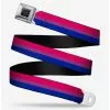 BUCKLEDOWN Bisexual Flag Seatbelt Belt