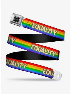 BUCKLEDOWN Equality Stripe Seatbelt Belt