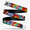 BUCKLEDOWN Love Is Love Tie Dye Seatbelt Belt -Hoodies And Sweaters Shop 15631752 hi