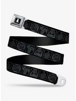 BUCKLEDOWN Avatar The Last Airbender Bending Elements Seatbelt Belt