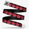BUCKLEDOWN Checker Print Seatbelt Belt Mosaic Red -Hoodies And Sweaters Shop 16091280 hi