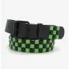 Black & Green Three Row Pyramid Belt -Hoodies And Sweaters Shop 16563659 hi