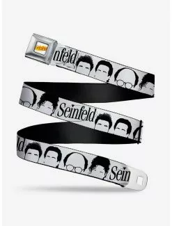 BUCKLEDOWN Seinfeld Cast Silhouettes Seatbelt Belt