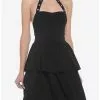 SOCIALCOLLISION Black Choker Tiered Dress 1 SOCIALCOLLISION Black Choker Tiered Dress -Hoodies And Sweaters Shop 17904496 hi