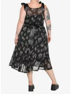 Black Floral Mesh Midi Dress Plus Size 7 Black Floral Mesh Midi Dress Plus Size -Hoodies And Sweaters Shop 17904750 av2