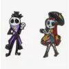 Loungefly The Nightmare Before Christmas Jack & Sally Dapper Enamel Pin Set -Hoodies And Sweaters Shop 18319234 hi