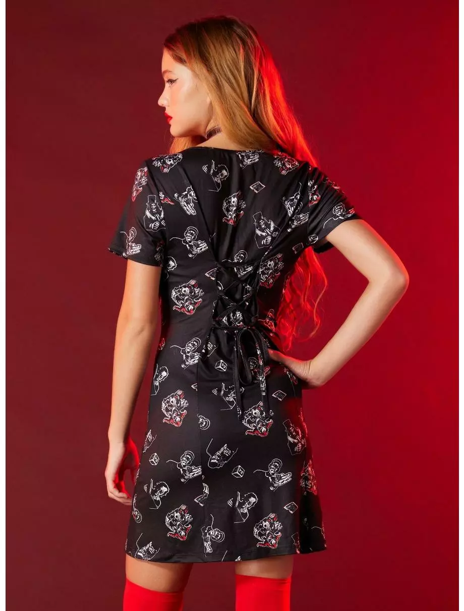 Universal Studios Halloween Horror Nights Characters Lace-Up Bodycon Dress 5 Universal Studios Halloween Horror Nights Characters Lace-Up Bodycon Dress - Image 3