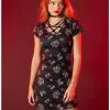 Universal Studios Halloween Horror Nights Characters Lace-Up Bodycon Dress -Hoodies And Sweaters Shop 18500411 hi