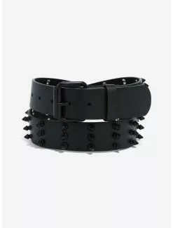 Black Spiked Belt