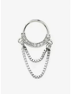 16G Steel Crystal Chain Hinged Clicker