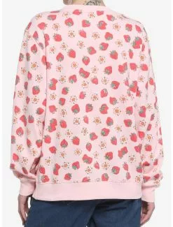 Strawberry Shortcake Flowers & Strawberries Girls Sweatshirt -Hoodies And Sweaters Shop 18832256 av2