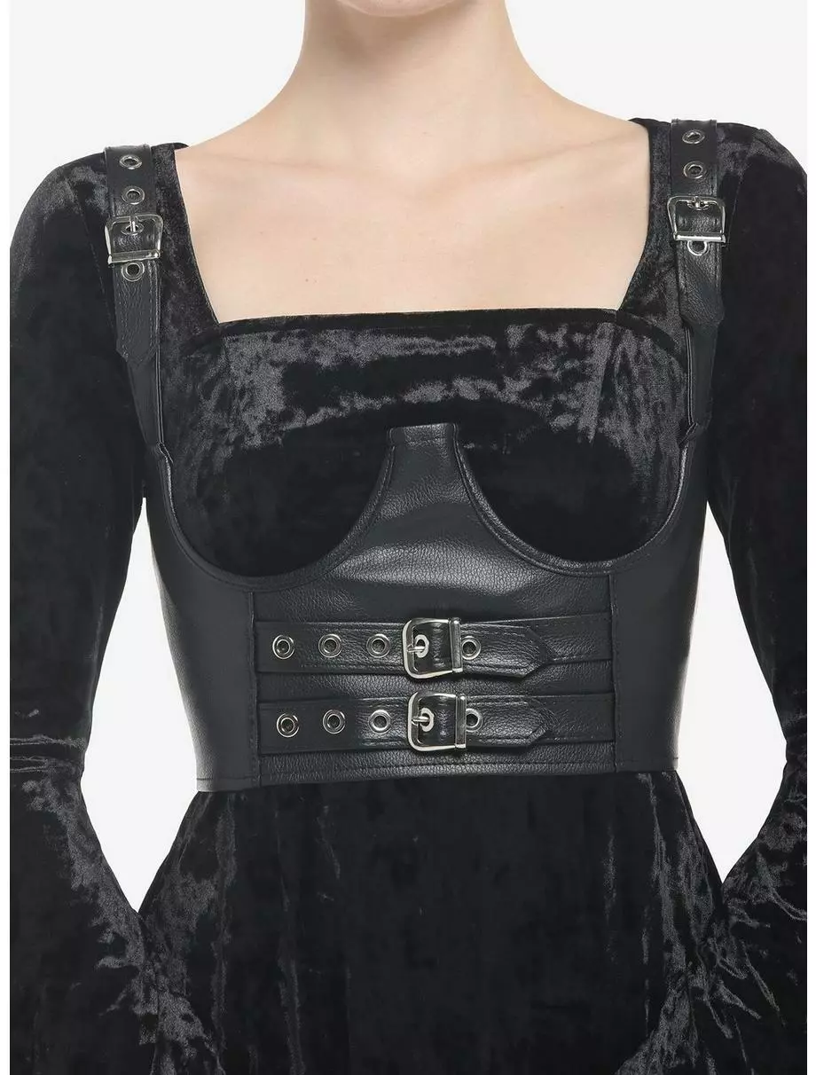 Black Grommet Underbust Harness 3 Black Grommet Underbust Harness