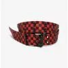 Black & Red Checkered Grommet Belt -Hoodies And Sweaters Shop 18862390 hi