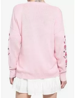 SWEETSOCIETY Pink Mushroom Girls Cardigan -Hoodies And Sweaters Shop 18922013 av2