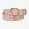 Pastel Pink Heart Grommet Belt -Hoodies And Sweaters Shop 19194469 hi
