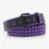 Black & Purple Pyramid Stud Belt -Hoodies And Sweaters Shop 19194496 hi