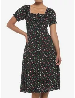 THORN&FABLE Cottage Critters Empire Midi Dress