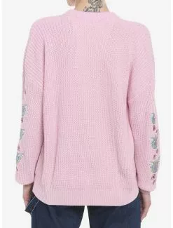 SWEETSOCIETY Sakura Angel Wings Pastel Pink Girls Oversized Cardigan -Hoodies And Sweaters Shop 19385053 av2