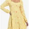 Disney Beauty And The Beast Floral Long-Sleeve Dress -Hoodies And Sweaters Shop 19508155 hi