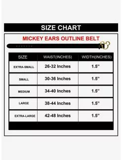 BUCKLEDOWN Disney Mickey Mouse Mickey Ears Gold Cast Buckle Belt -Hoodies And Sweaters Shop 19627958 av3