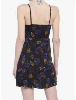 COSMICAURA Cosmic Aura Rose & Moth Skater Dress -Hoodies And Sweaters Shop 19800856 av2