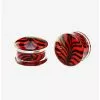 Glass Red & Black Stripe Plug 2 Pack -Hoodies And Sweaters Shop 19881696 hi