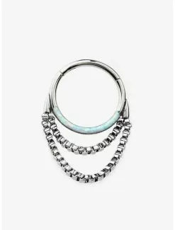 16G Steel Opal Chains Hinged Clicker