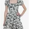 THORN&FABLE Gothic Garden Puff Sleeve Dress -Hoodies And Sweaters Shop 20035516 hi