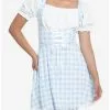 SWEETSOCIETY Sweet Society Blue & White Gingham Corset Dress