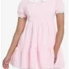 SWEETSOCIETY Sweet Society Pink Collared Dress 1 SWEETSOCIETY Sweet Society Pink Collared Dress -Hoodies And Sweaters Shop 20035577 hi