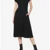 Black Henley Midi Dress 1 Black Henley Midi Dress -Hoodies And Sweaters Shop 20035889 hi