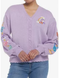Care Bears Cousins Lavender Skimmer Girls Cardigan