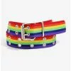 Rainbow Woven Double Grommet Belt -Hoodies And Sweaters Shop 20127507 hi