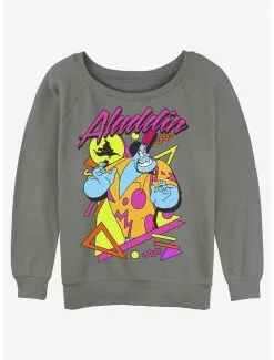 Disney Aladdin Genie On Vacation Girls Slouchy Sweatshirt