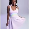 SWEETSOCIETY Sweet Society Pastel Rainbow Tank Dress -Hoodies And Sweaters Shop 20173627 hi