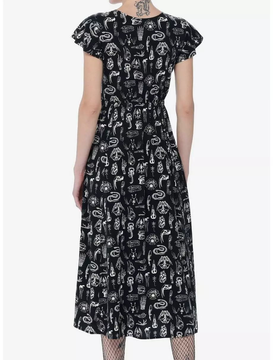 SOCIALCOLLISION Social Collision Animal Anatomy Tie-Front Midi Dress 5 SOCIALCOLLISION Social Collision Animal Anatomy Tie-Front Midi Dress - Image 3