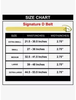 BUCKLEDOWN Disney Signature D Logo Gold Buckle Yellow Vegan Leather Belt 9 BUCKLEDOWN Disney Signature D Logo Gold Buckle Yellow Vegan Leather Belt -Hoodies And Sweaters Shop 20212404 av3