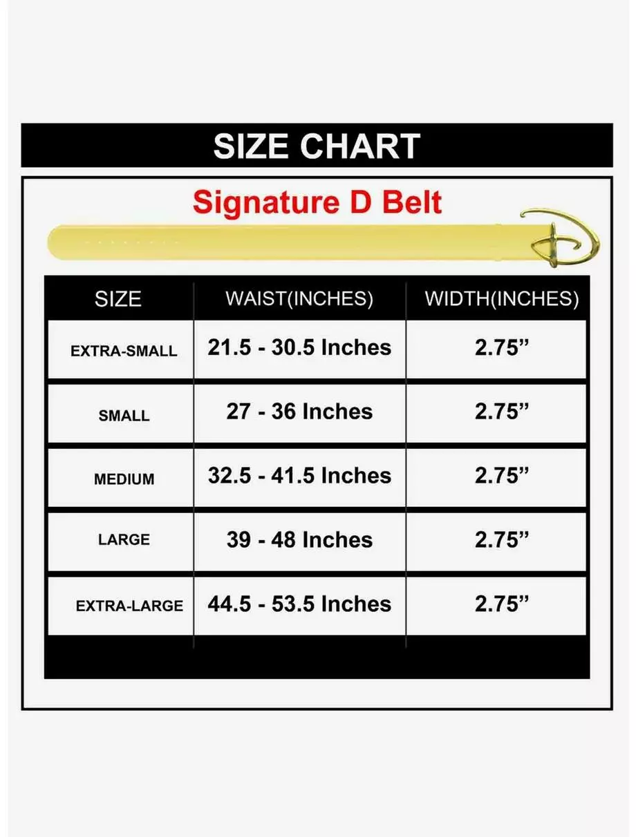 BUCKLEDOWN Disney Signature D Logo Gold Buckle Yellow Vegan Leather Belt 6 BUCKLEDOWN Disney Signature D Logo Gold Buckle Yellow Vegan Leather Belt - Image 4